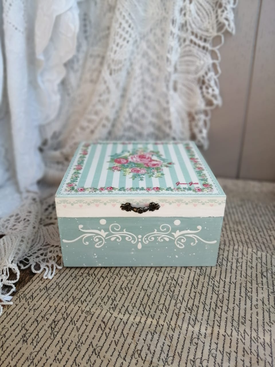 Большая шкатулка greengate Птички
