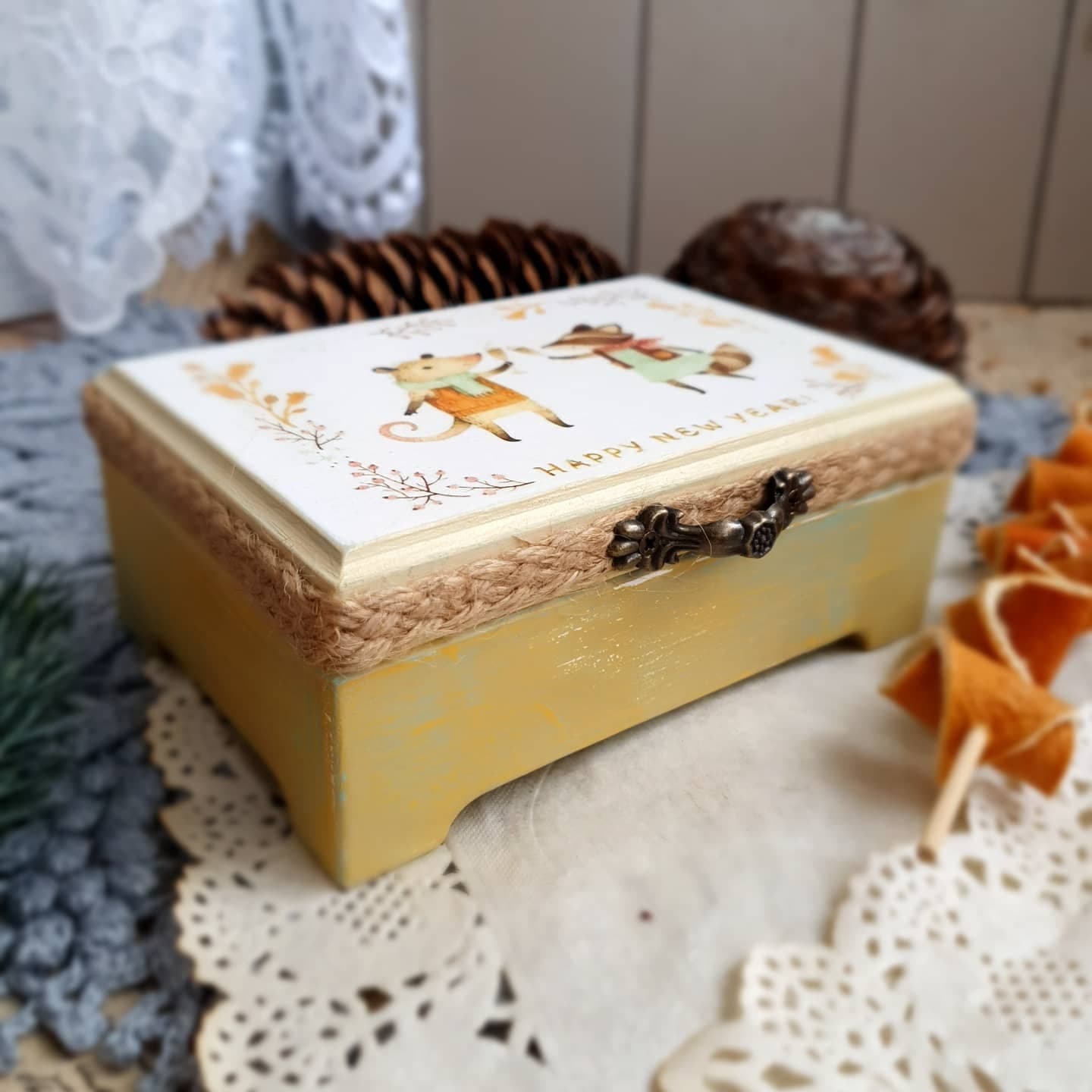 Шкатулка Зверушки 