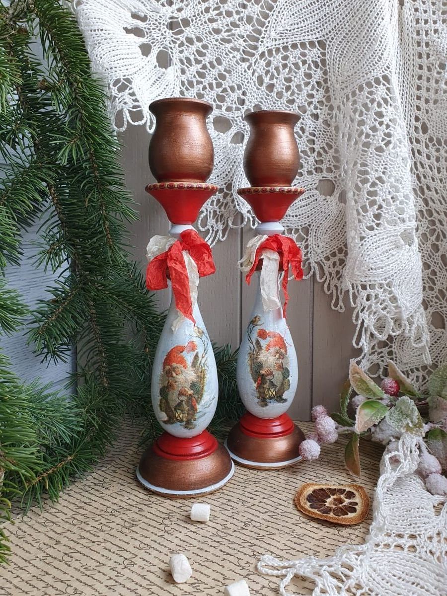 Высокие подсвечники Гном